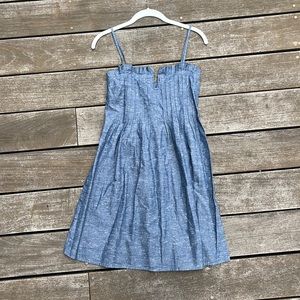 Madewell, size 0 blue linen dress